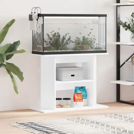 Szafka pod akwarium, biała, 80x35x60 cm Lumarko! - Hurtownia wielobranżowa Lumarko Najlepsza cena
